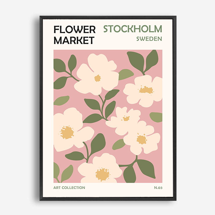 Flower Market | Stockholm | Canvas Print