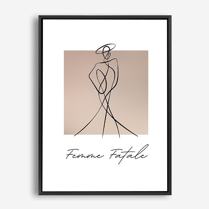 Amoura | Line Art | Canvas Print