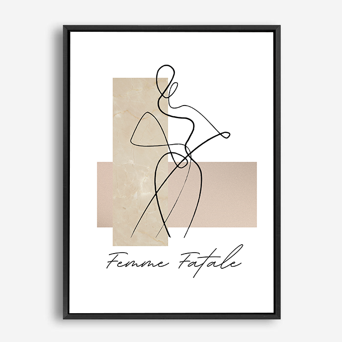 Cecelia | Line Art | Canvas Print