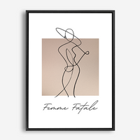 Naomi | Line Art | Canvas Print