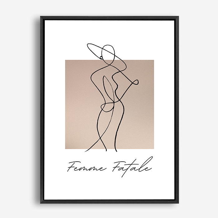 Naomi | Line Art | Canvas Print