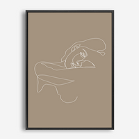 Aggie | Line Art | Canvas Print