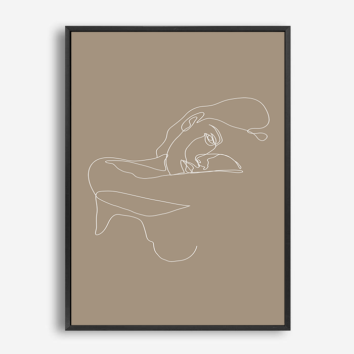 Aggie | Line Art | Canvas Print