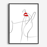 Donna | Line Art | Canvas Print