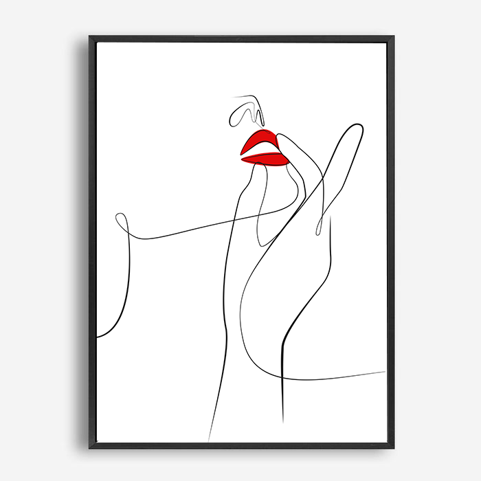 Donna | Line Art | Canvas Print