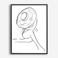 Cilla | Line Art | Canvas Print