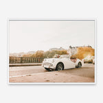 White Car In Paris | Canvas Print