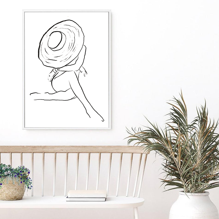 Cilla | Line Art | Canvas Print