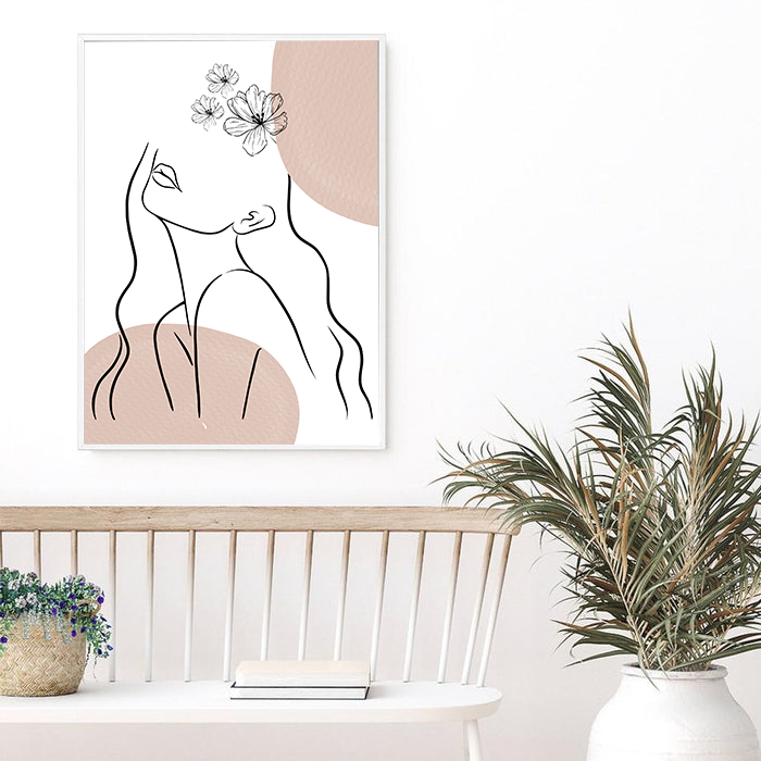 Laurel | Line Art | Canvas Print