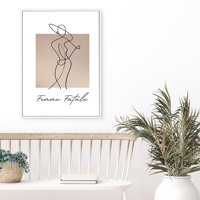 Naomi | Line Art | Canvas Print