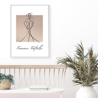 Amoura | Line Art | Canvas Print