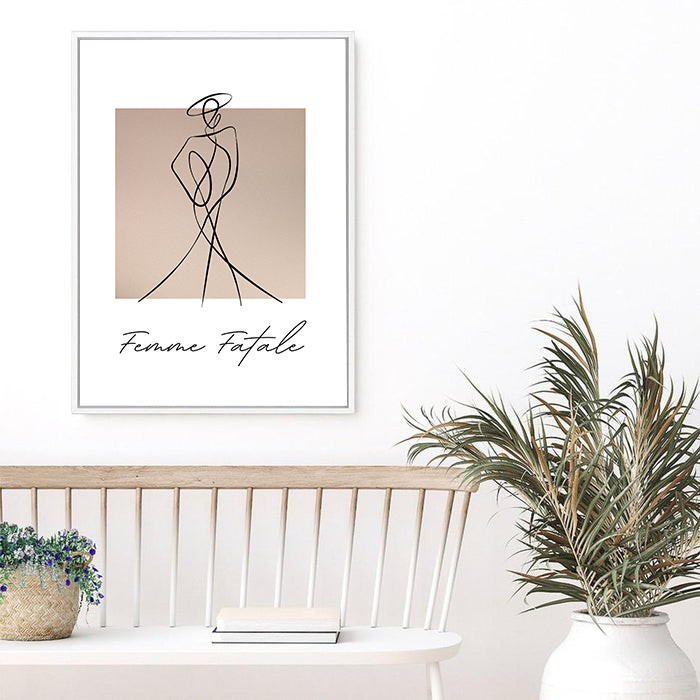 Amoura | Line Art | Canvas Print