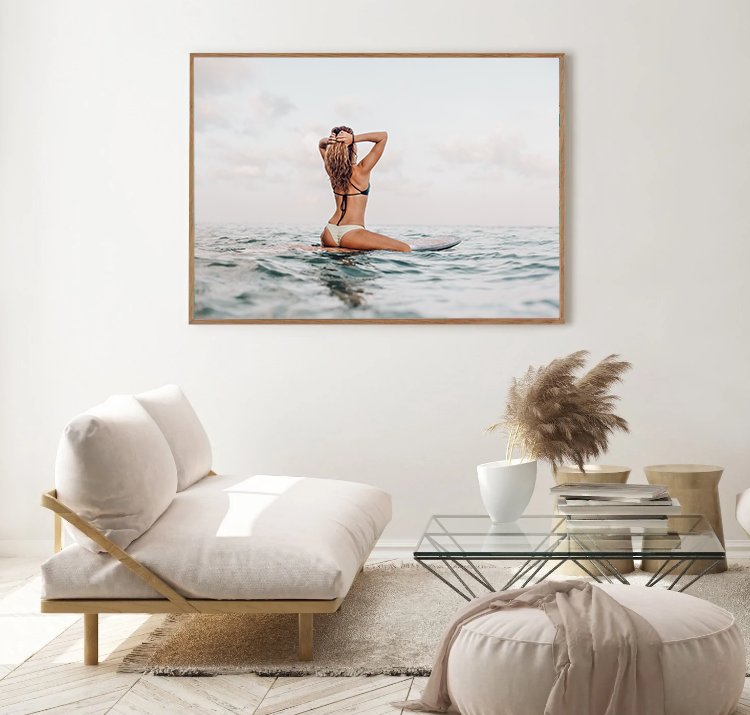 Surf At Sunset | Canvas Print