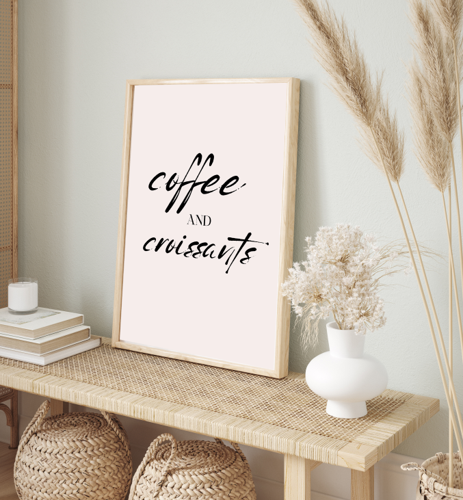 Coffee And Croissants | Art Print
