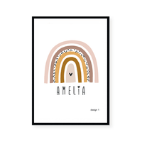 Nursery Rainbow - Girl | Art Print
