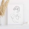 Swam | Line Art | Art Print