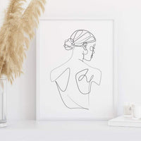 Swam | Line Art | Art Print