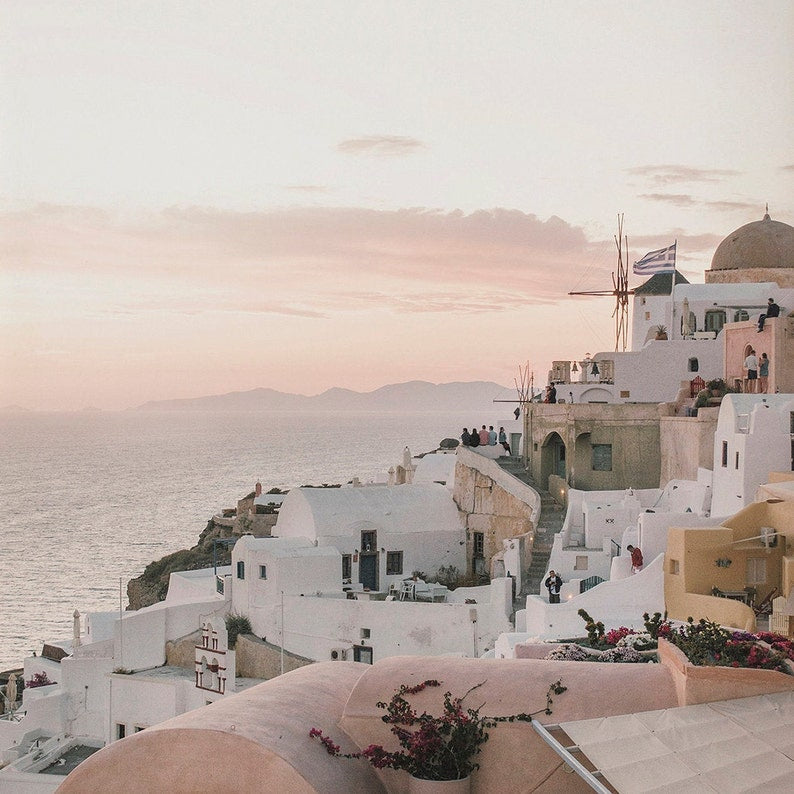 Santorini Sunset | Art Print