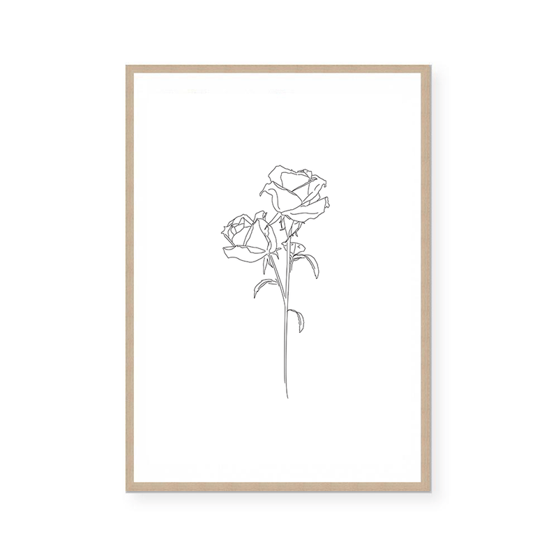 Roses | Line Art | Art Print