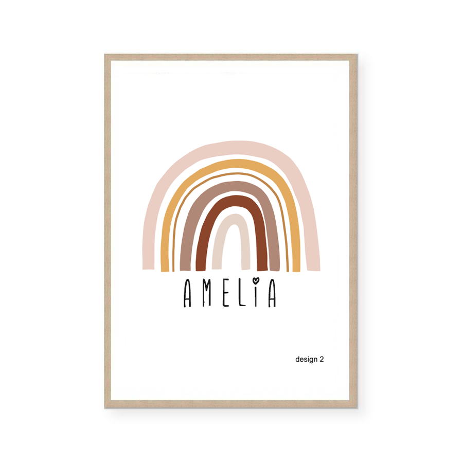 Nursery Rainbow - Girl | Art Print