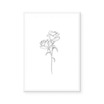 Roses | Line Art | Art Print