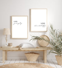 Live Simply | Art Print