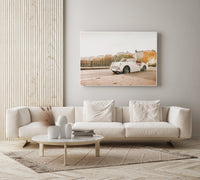 White Car In Paris | Art Print