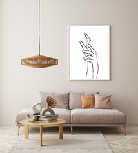 Hands | Line Art | Art Print